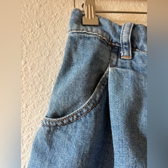 FREE PEOPLE | WE THE FREE Denim Fray Hem Jean Mini Skirt Women’s Size 27 (4) - Picture 4 of 5